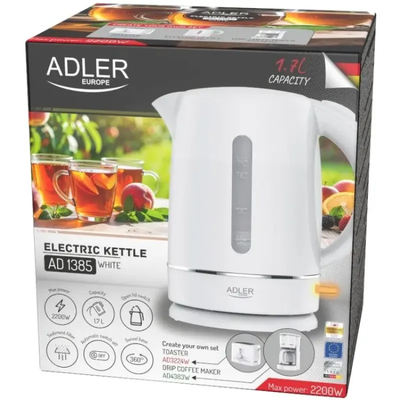 Електрочайник Adler AD1385W