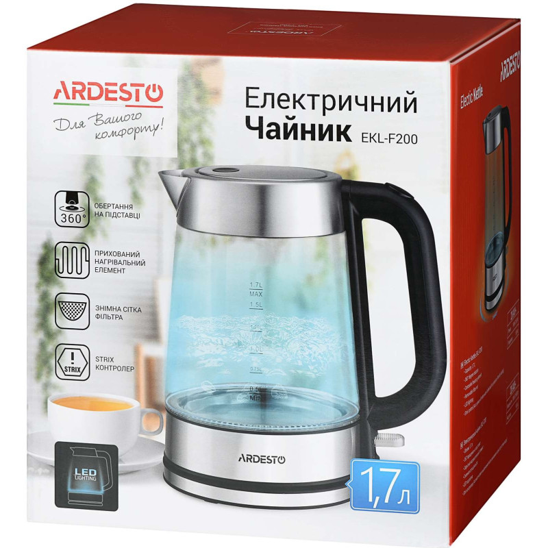 Електрочайник Ardesto EKL-F200