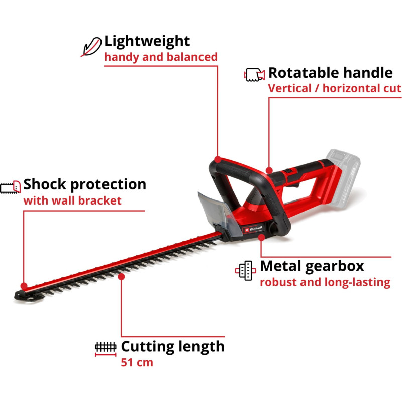 Einhell GE-CH 18/50 Li - Solo без АКБ та ЗП (3410945)