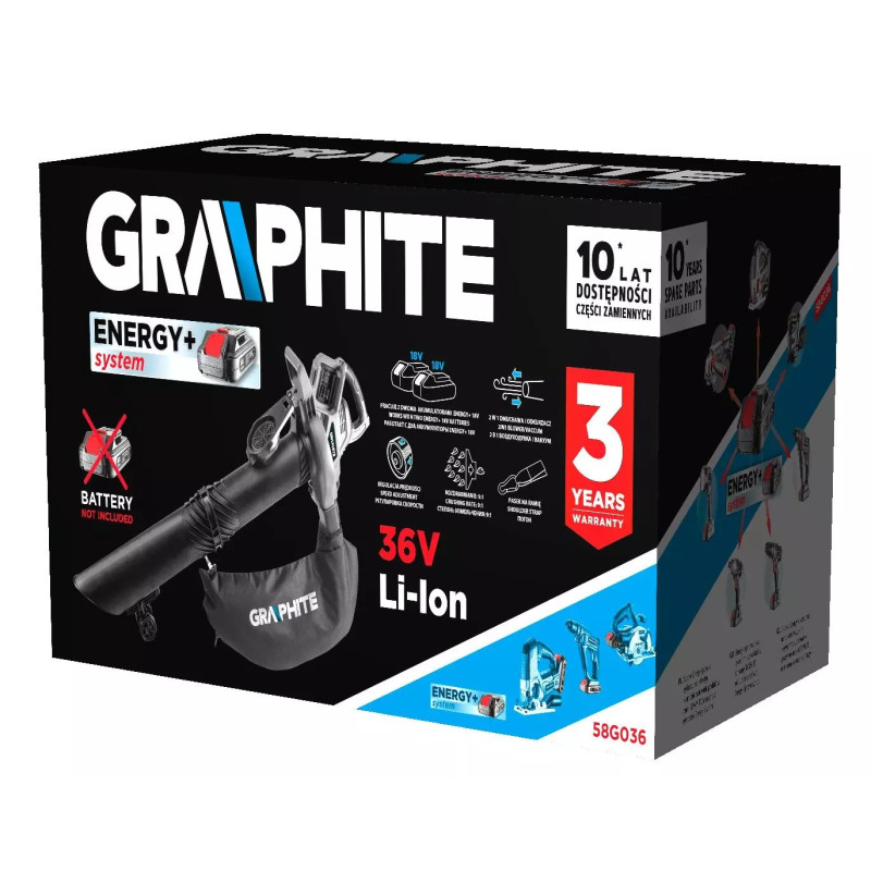 Садовий пилосос-повітродувка Graphite 58G036