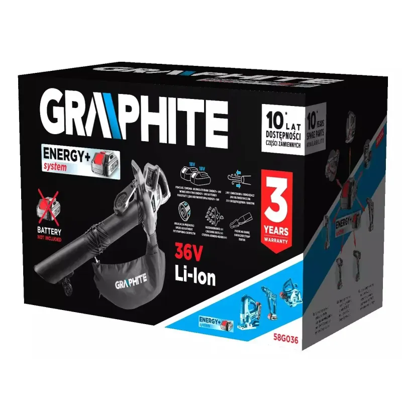 Садовий пилосос-повітродувка Graphite 58G036