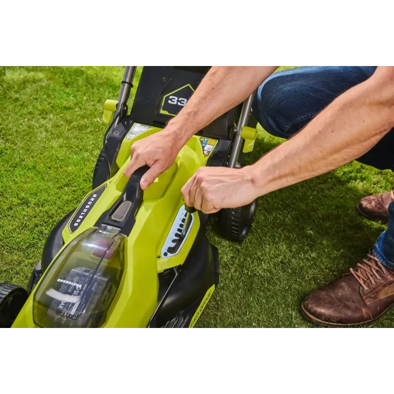 Газонокосарка акумуляторна Ryobi RY18LMX33A-150 ONE+ з АКБ і ЗП (5133006287)