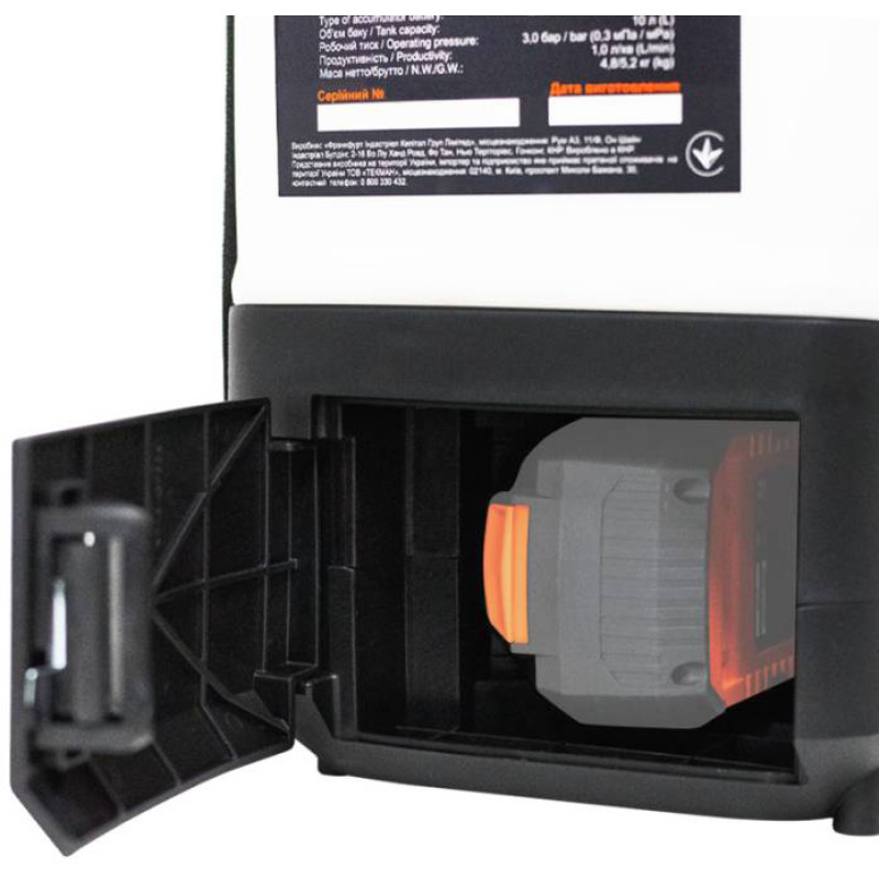 Опрыскиватель Tekhmann TGS-10/i20 без АКБ і ЗП (853712)