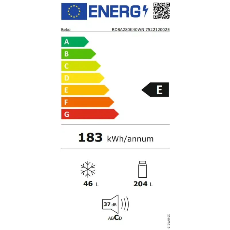 Холодильник Beko RDSA280K40WN