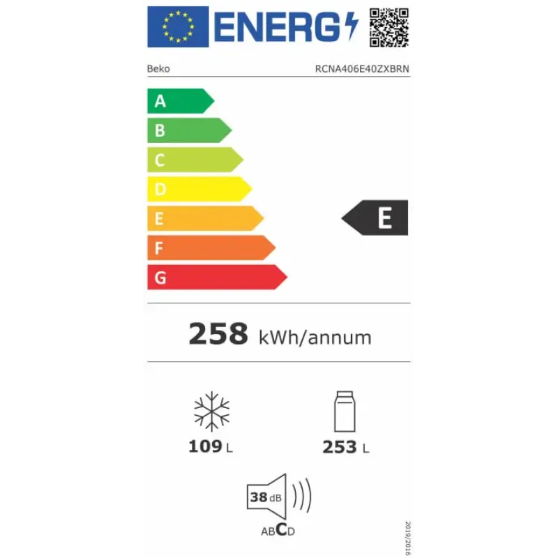 Холодильник Beko RCNA406E40ZXBRN