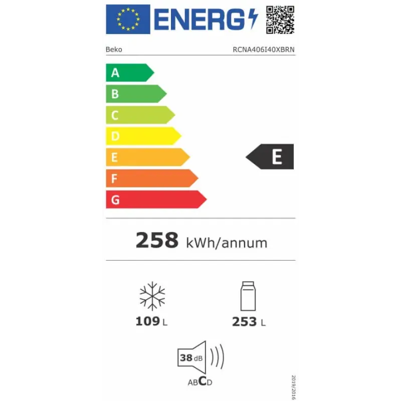 Холодильник Beko RCNA406I40XBRN