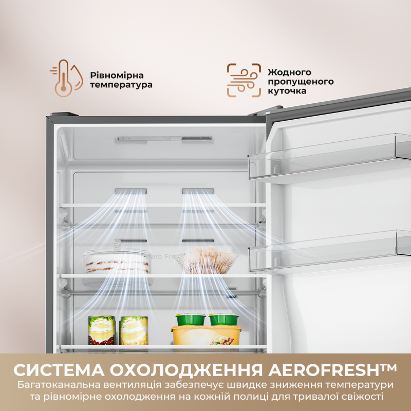 Холодильник Dreame MegaPro 185cm E class-Beige (DRB400WMYEUA)