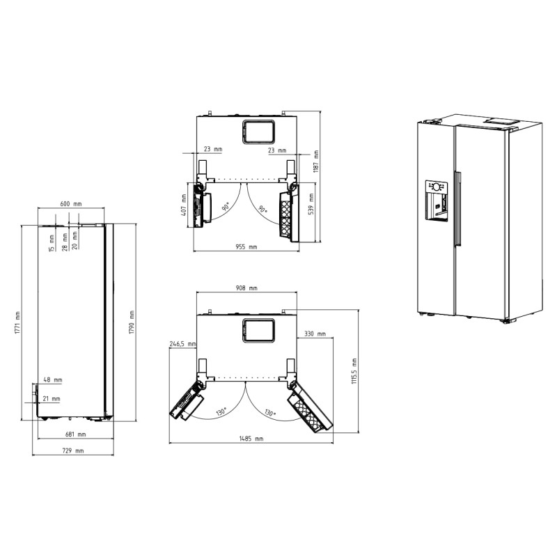 Холодильник Beko GN163140SN