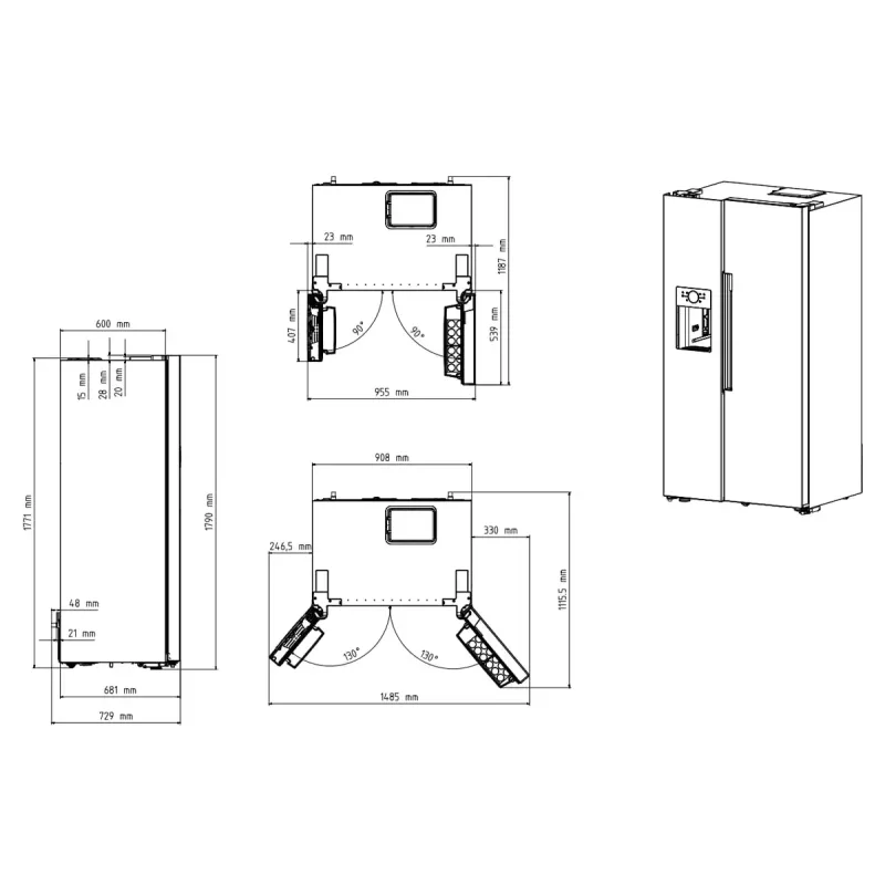 Холодильник Beko GN163140SN