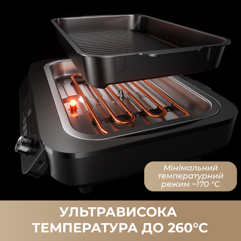 Гриль-барбекю електричний MOVA IG20 PRO Black (MOVA-IG20-PRO)