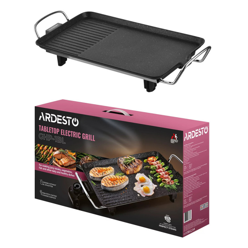 Гриль-барбекю электрический ARDESTO GHP-1BL