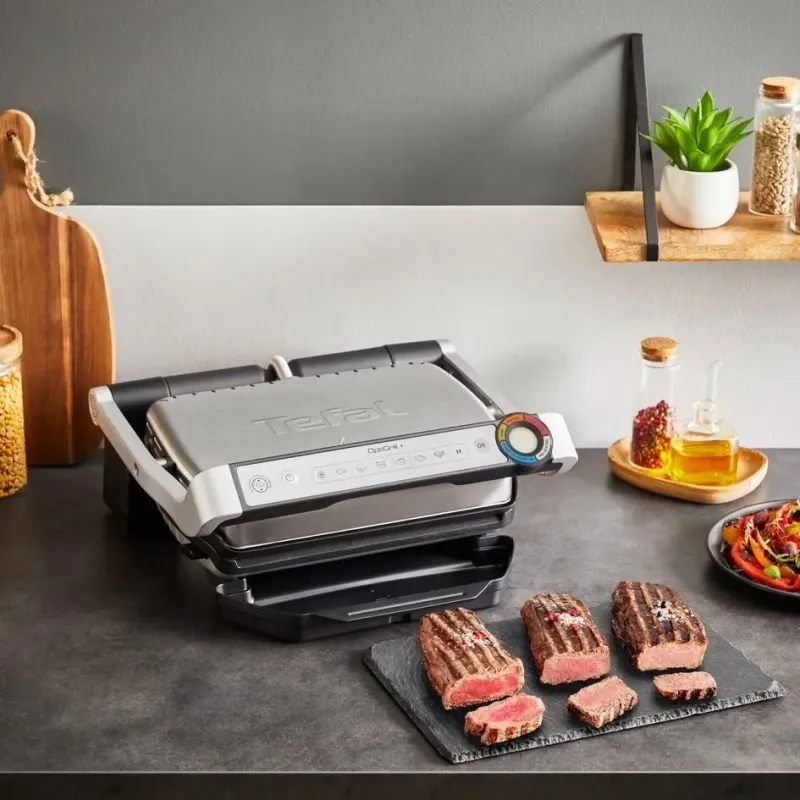 Гриль-барбекю электрический Tefal OptiGrill+ GC717D10