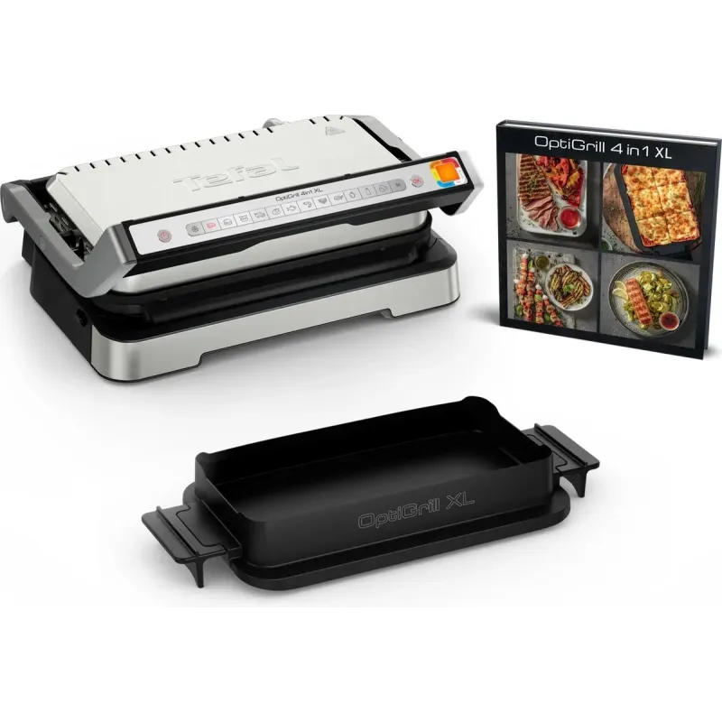 Гриль-барбекю электрический Tefal OptiGrill 4in1 XL GC784D30