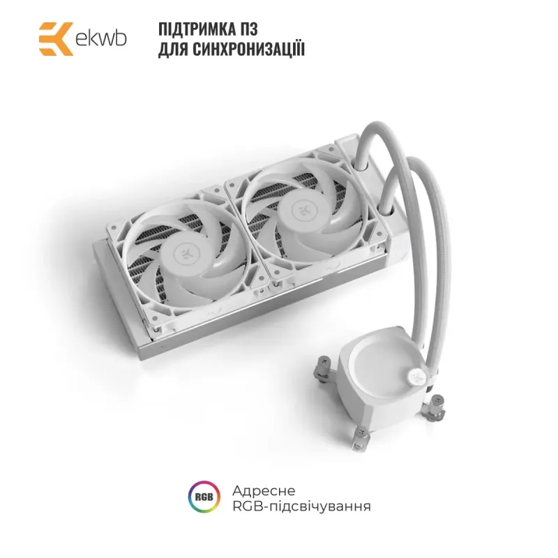 EKWB EK-Nucleus AIO CR240 Lux D-RGB White (3831109897843)