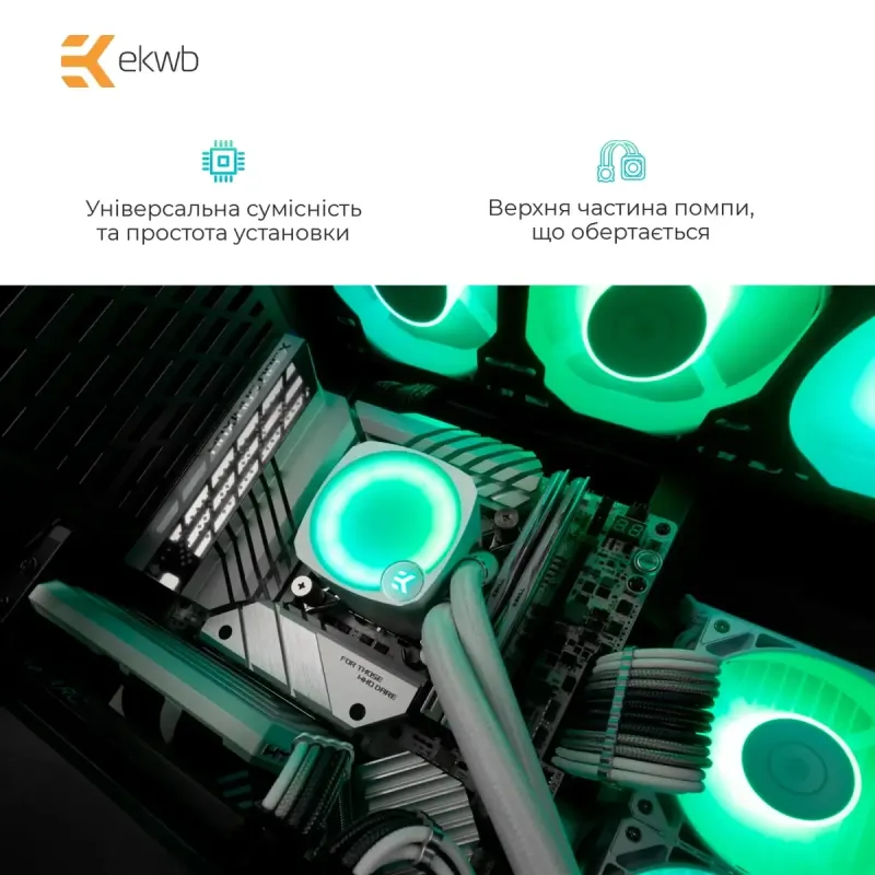 EKWB EK-Nucleus AIO CR240 Lux D-RGB White (3831109897843)