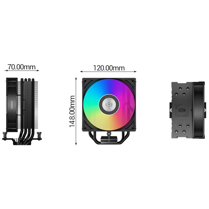 PCCOOLER RT400 ARGB BK