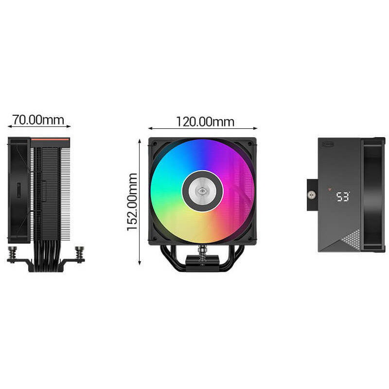 PCCOOLER RT500 Digital ARGB BK