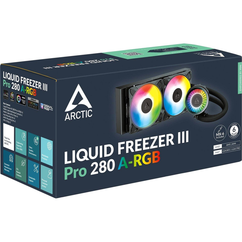 Arctic Liquid Freezer III Pro 280 A-RGB (ACFRE00183A) Black