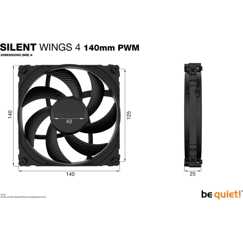 be quiet! Silent Wings 4 140 PWM (BL096)