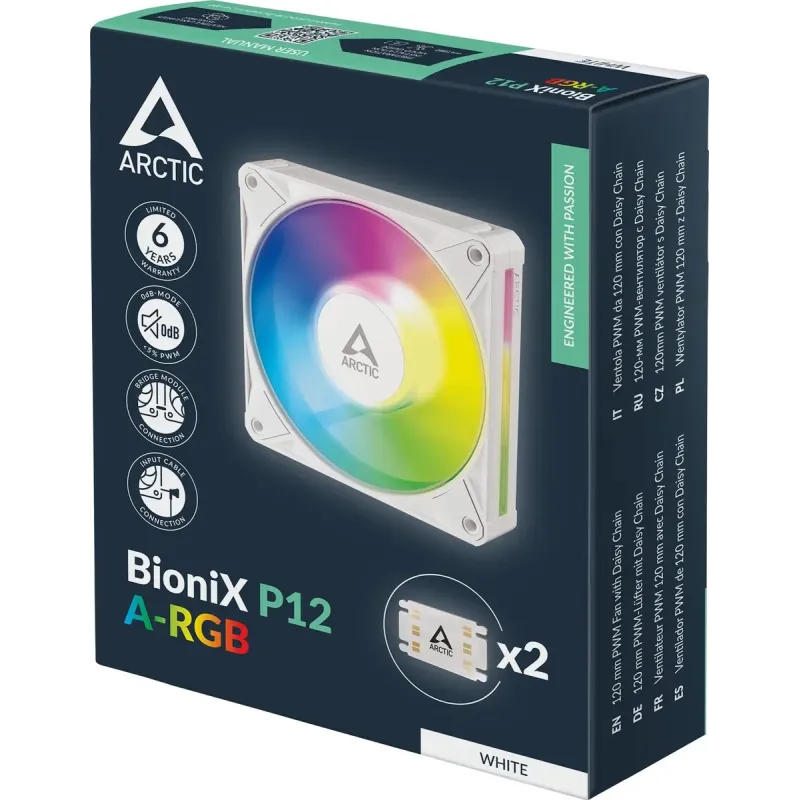 Arctic BioniX P12 A-RGB White (ACFAN00336A)