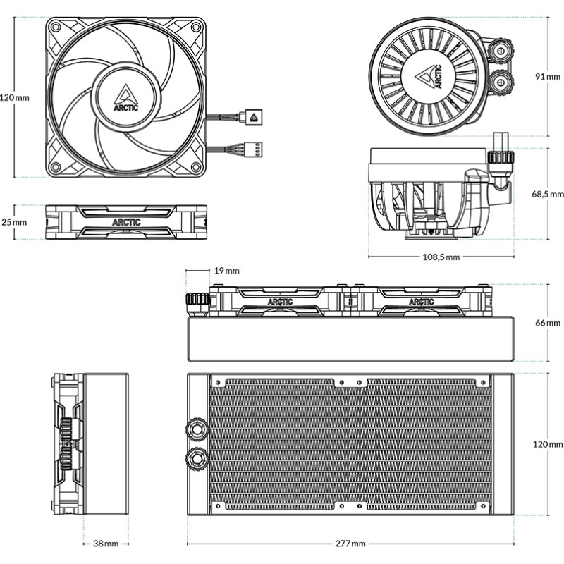Arctic Liquid Freezer III Pro 240, SI (ACFRE00163A)