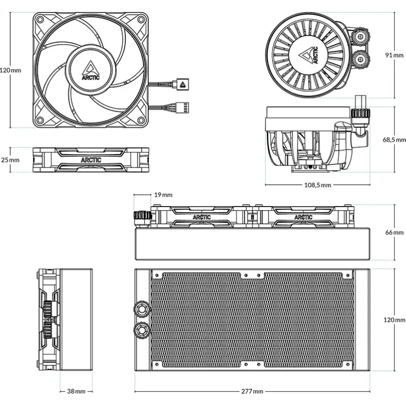 Arctic Liquid Freezer III Pro 240, SI (ACFRE00163A)
