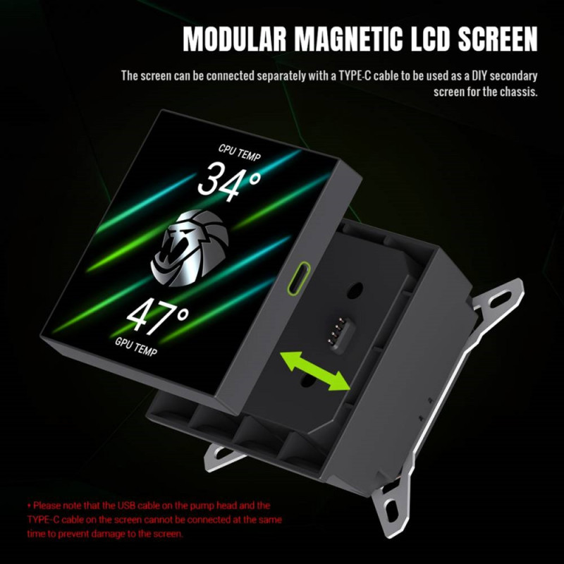 GameMax Glacier 240 LCD BK