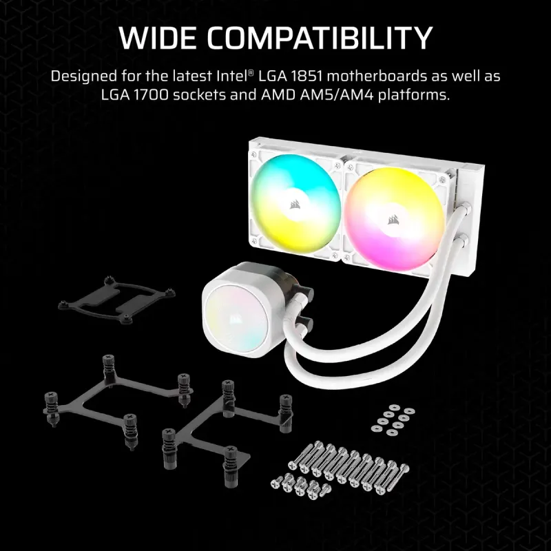 Corsair Nautilus 240 RS ARGB White (CW-9060094-WW)