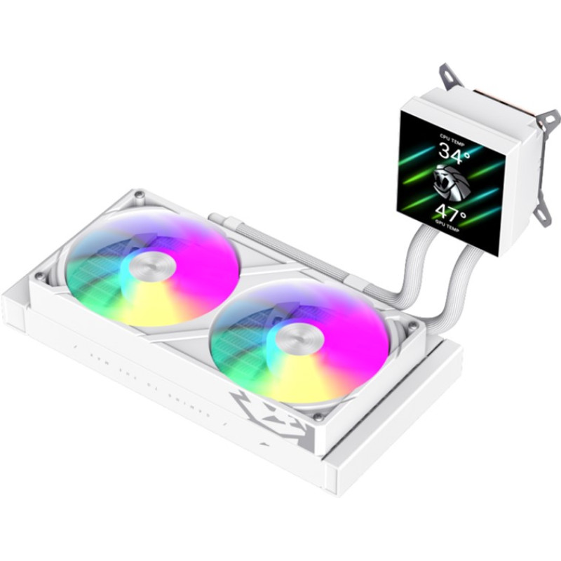 GameMax Glacier 240 LCD WH