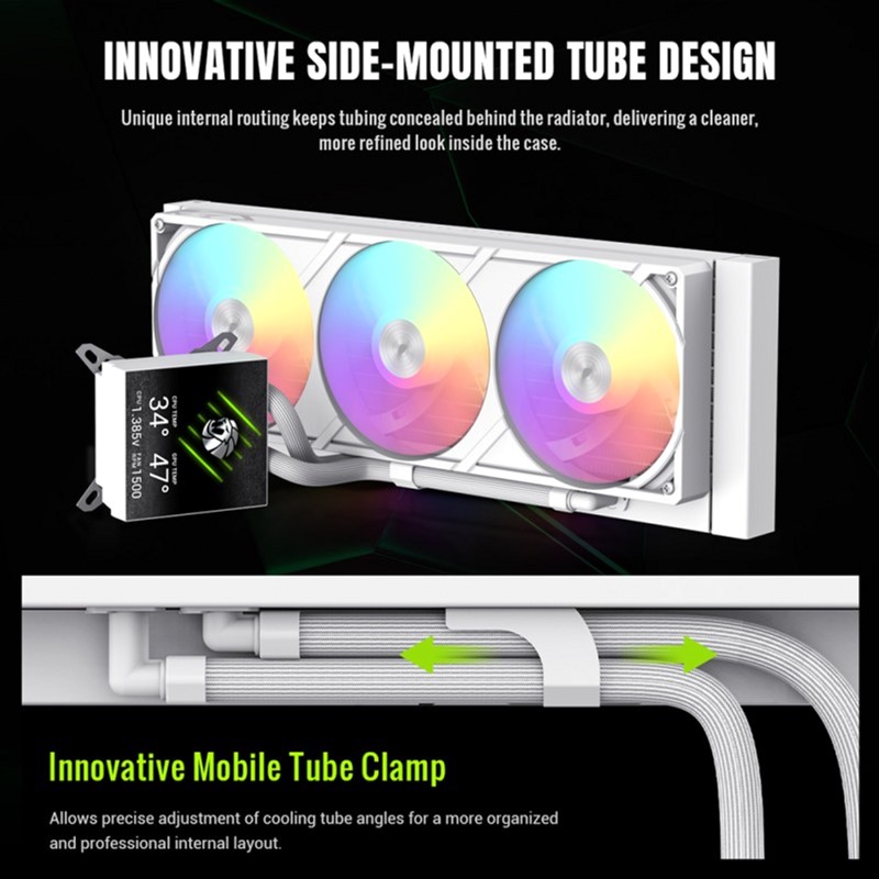 GameMax Glacier 360 LCD WH