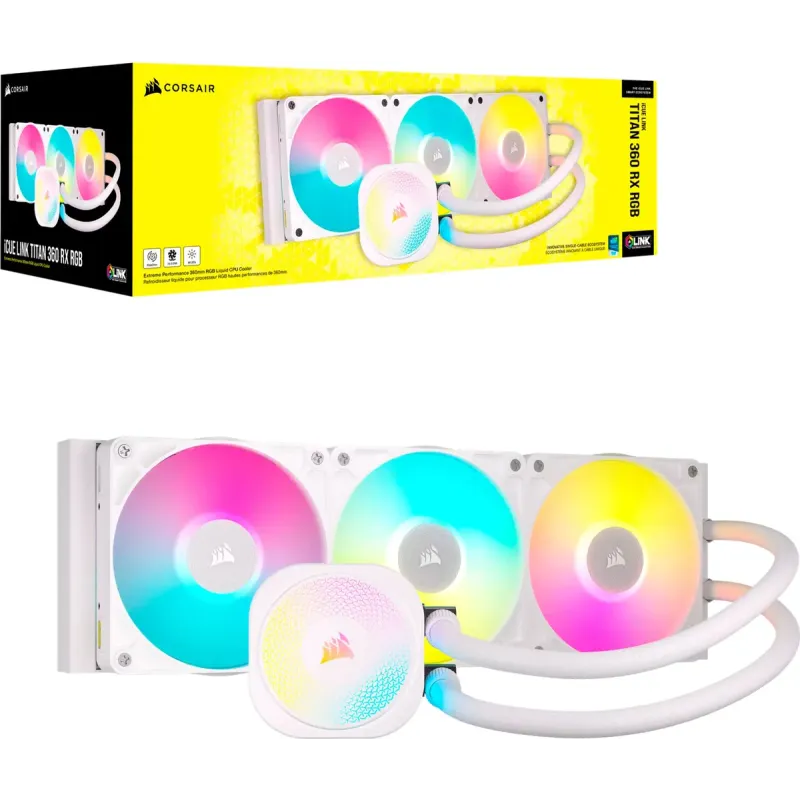 Corsair iCUE LINK TITAN 360 RX RGB White (CW-9061021-WW)