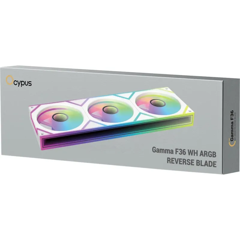 Ocypus Gamma F36 ARGB 360мм Reverse Blade White (GAMMA-F36-WH3AM001-GL)