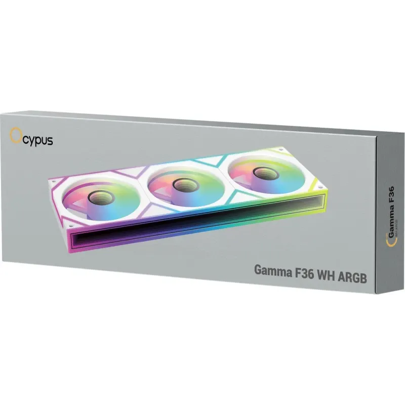 Ocypus Gamma F36 ARGB 360мм Reverse Blade White (GAMMA-F36-WH3AM00X-GL)