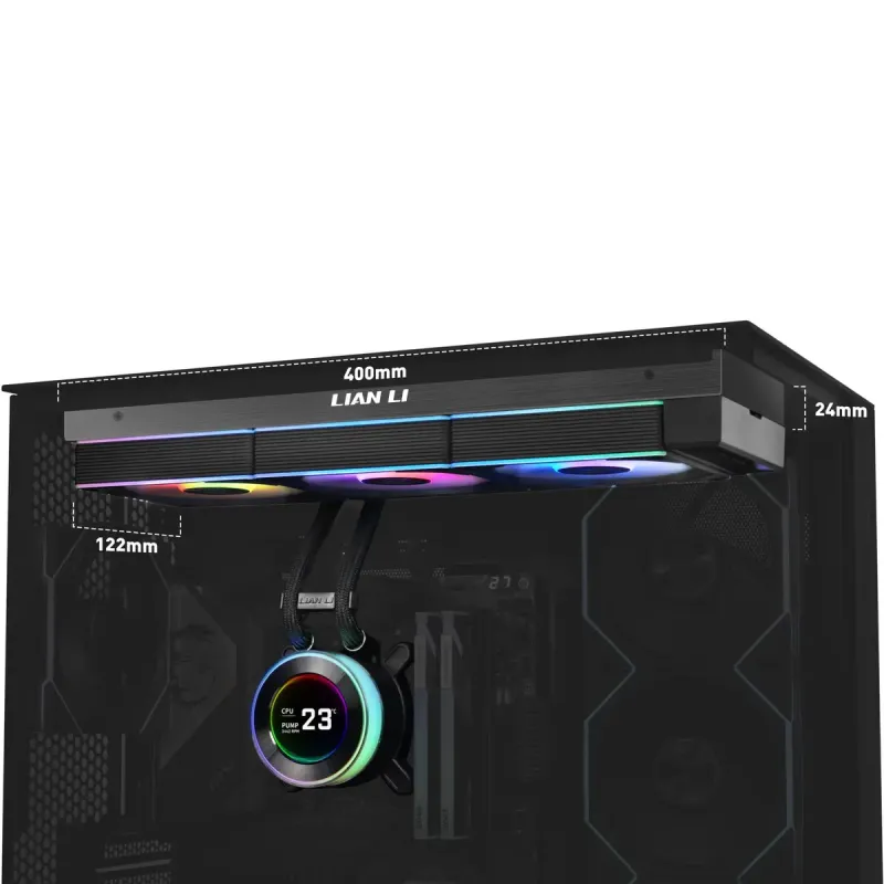 Lian Li HydroShift II LCD-C 360CL Black (G89.GHS2LCD36RB.00)
