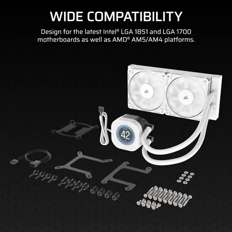 Corsair Nautilus 240 RS LCD White (CW-9061032-WW)