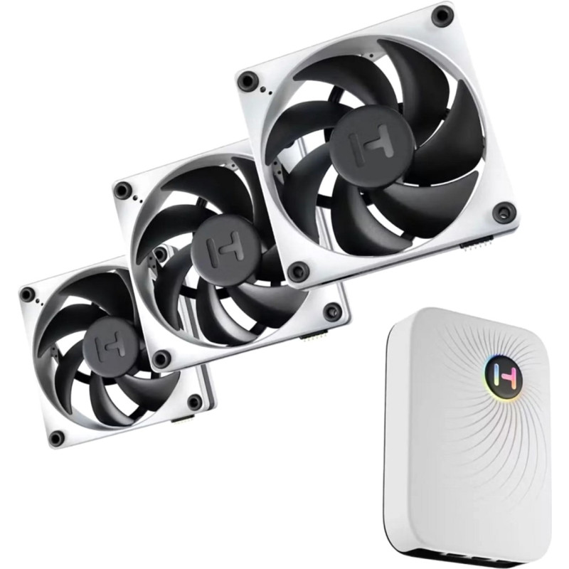 HYTE THICC FP12 3 Pack with controller NP50 (FAN-HYTE-FP12-BW-3NP)