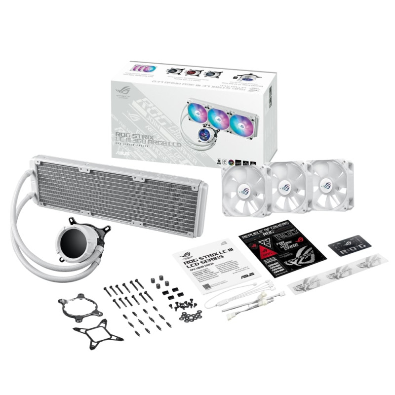 Asus TUF Gaming LC III 360 ARGB LCD White (90RC01A2-B0EAY0)