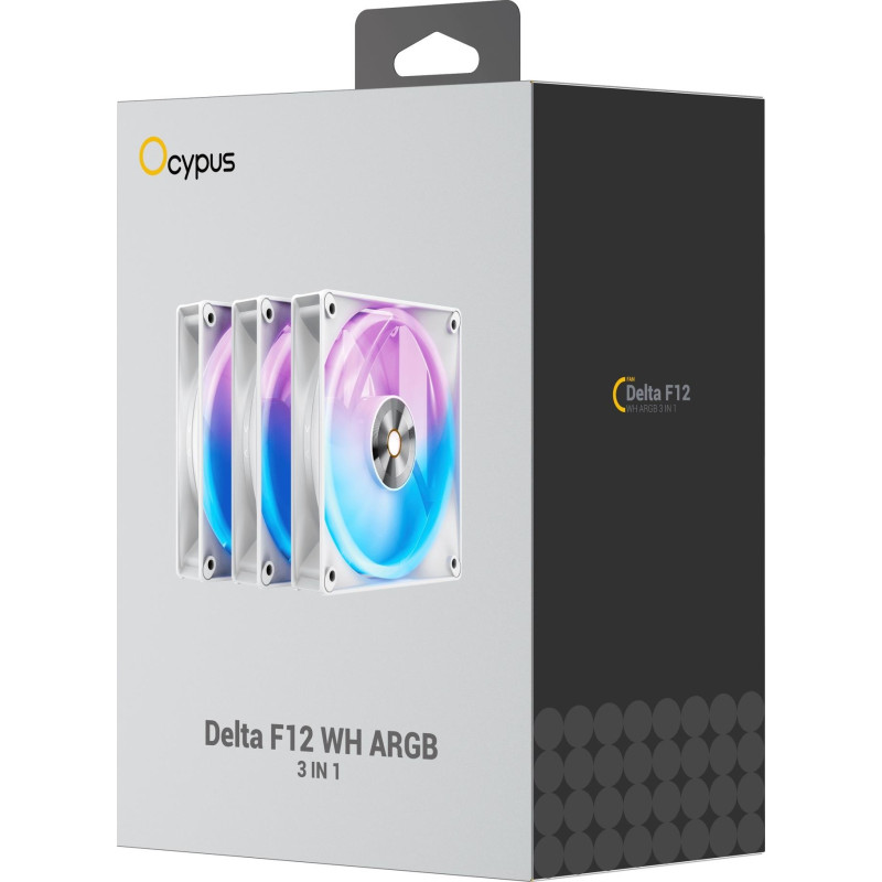 Ocypus DELTA F12 ARGB 3in1 White (DELTA-F12-WH3AM00X-GL)
