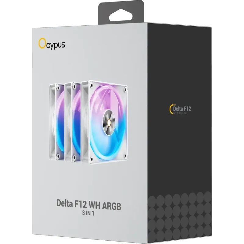 Ocypus DELTA F12 ARGB 3in1 White (DELTA-F12-WH3AM00X-GL)