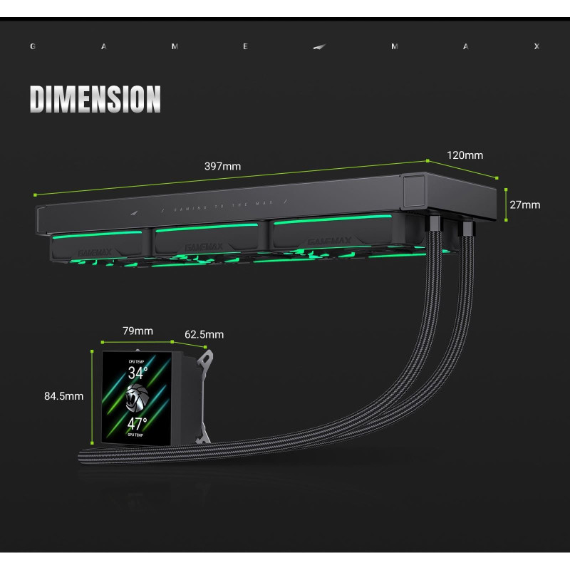 Gamemax HAILSTORM 360 BK