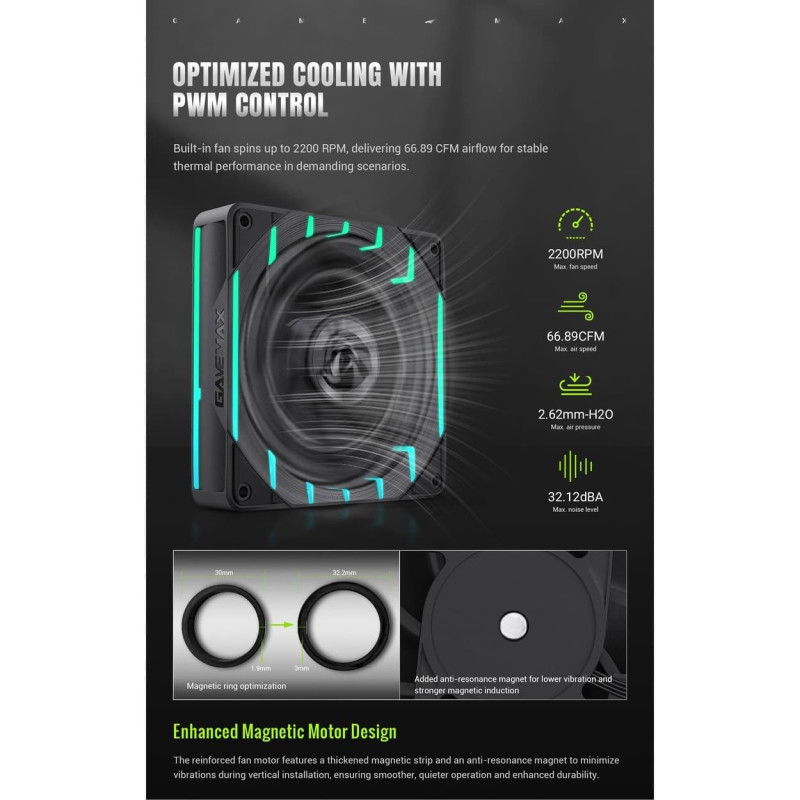 Gamemax HAILSTORM 360 BK