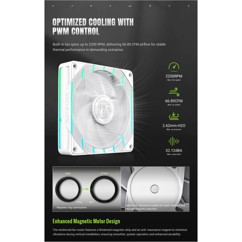 Gamemax HAILSTORM 360 WH