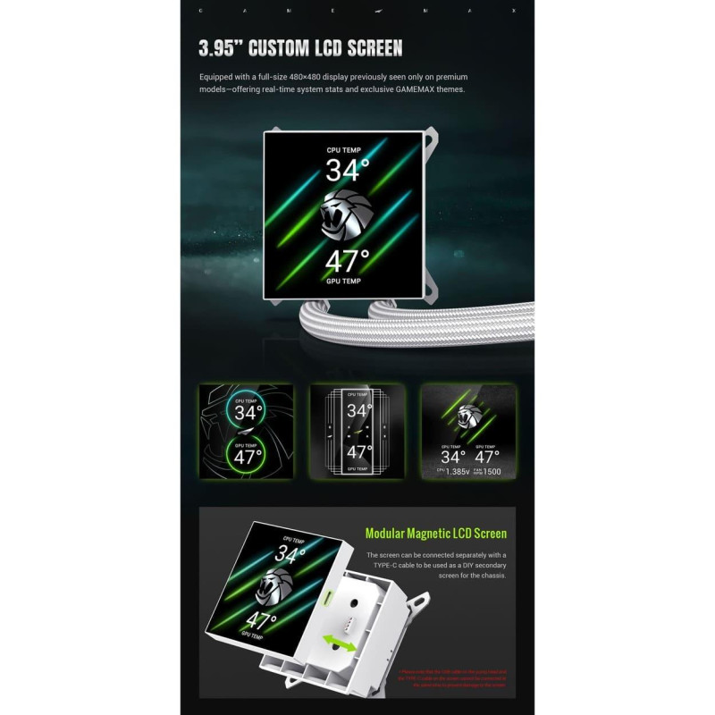 Gamemax HAILSTORM 360 WH