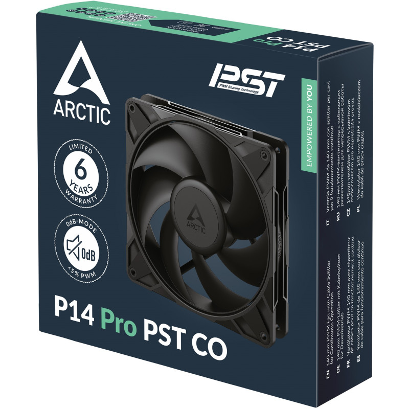 Arctic P14 Pro PST CO (ACFAN00316A) Black