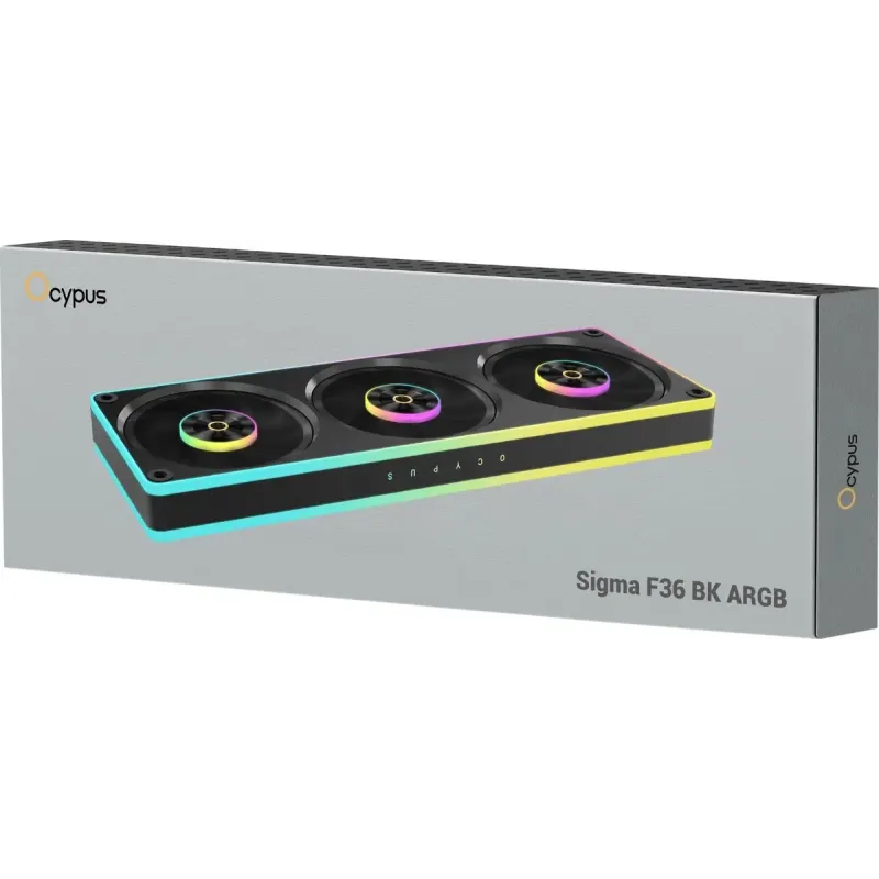 Ocypus Sigma F36 ARGB Black (SIGMA-F36-BK3AM00X-GL)