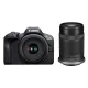 Фотоаппарат Canon EOS R100 kit 18-45mm + 55-210mm IS STM (6052C036)