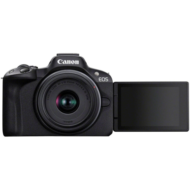 Фотоаппарат Canon EOS R50 kit RF-S 18-45mm IS STM Black (5811C033)