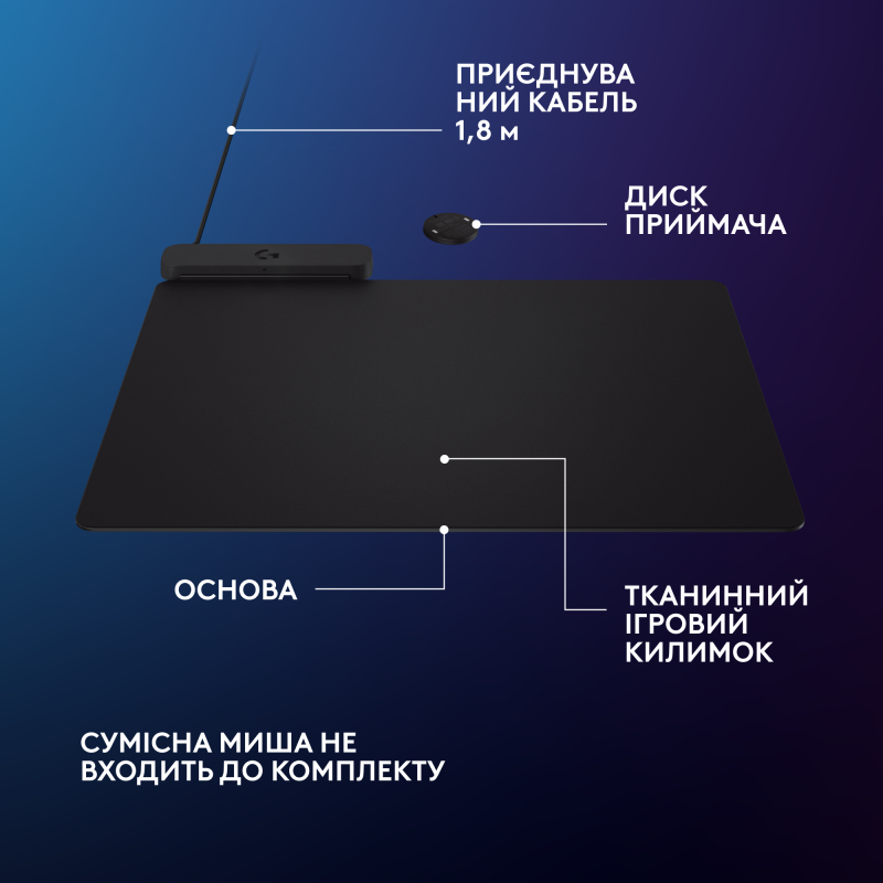 Килимок для миші Logitech G PowerPlay 2 Black (947-000003)