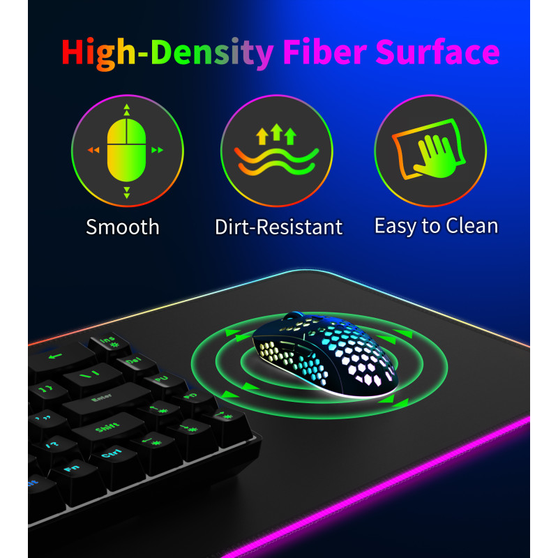 Коврик для мыши Choetech RGB Illuminated 15W Wireless C (T543-F)