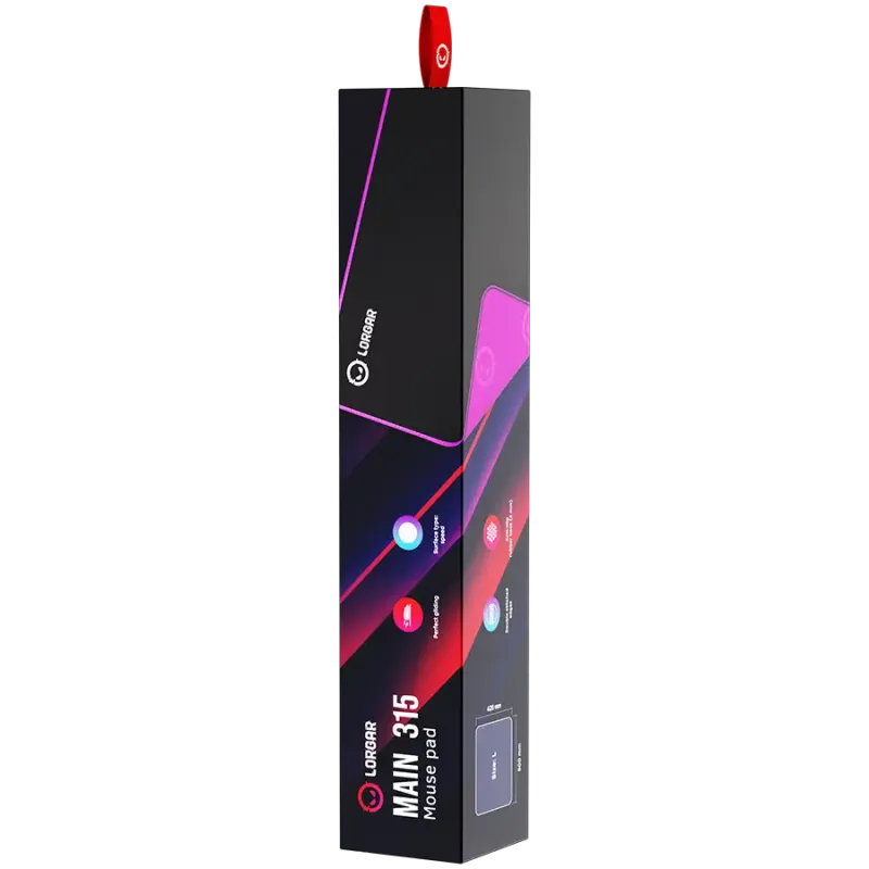 Коврик для мыши Lorgar Main 315 Black-Purple (LRG-GMP315)